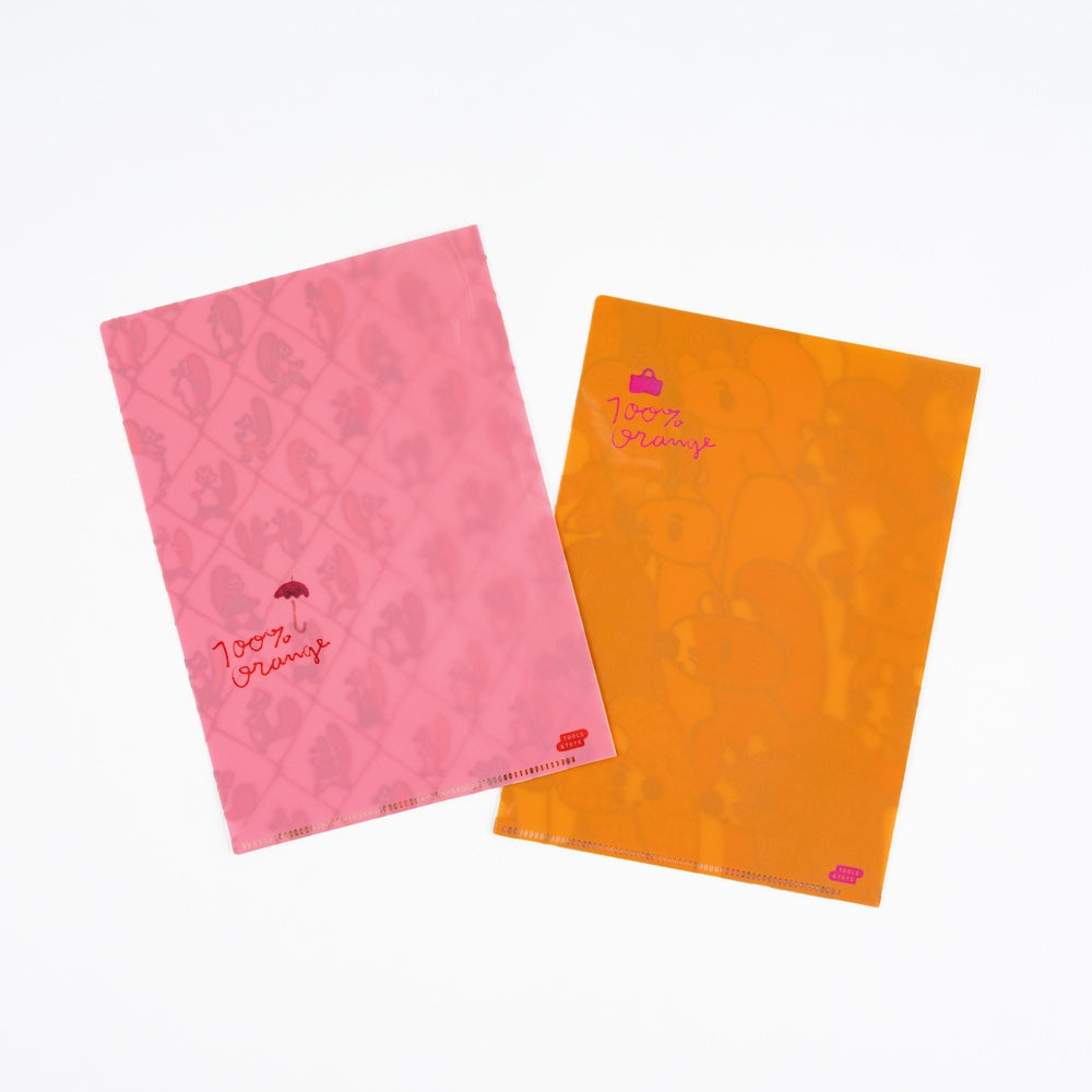 100%ORANGE: Squirrel’s Moving Day Folders 《Set of 2 | A5 Size》 · Hobonichi