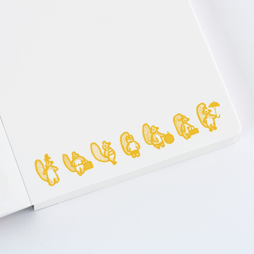 100%ORANGE: Squirrel Appears Hobonichi Papers