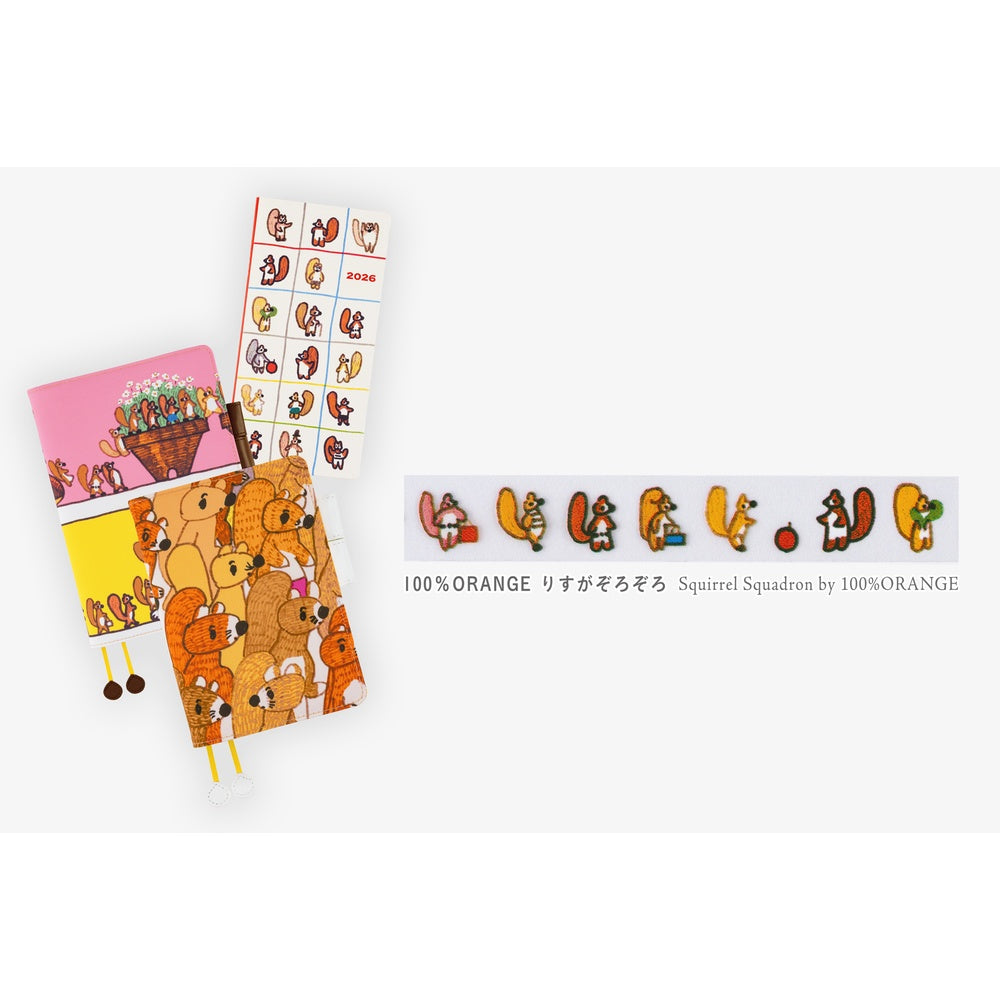 PLUS x Hobonichi: Deco Rush · Squirrel Squadron by 100%ORANGE