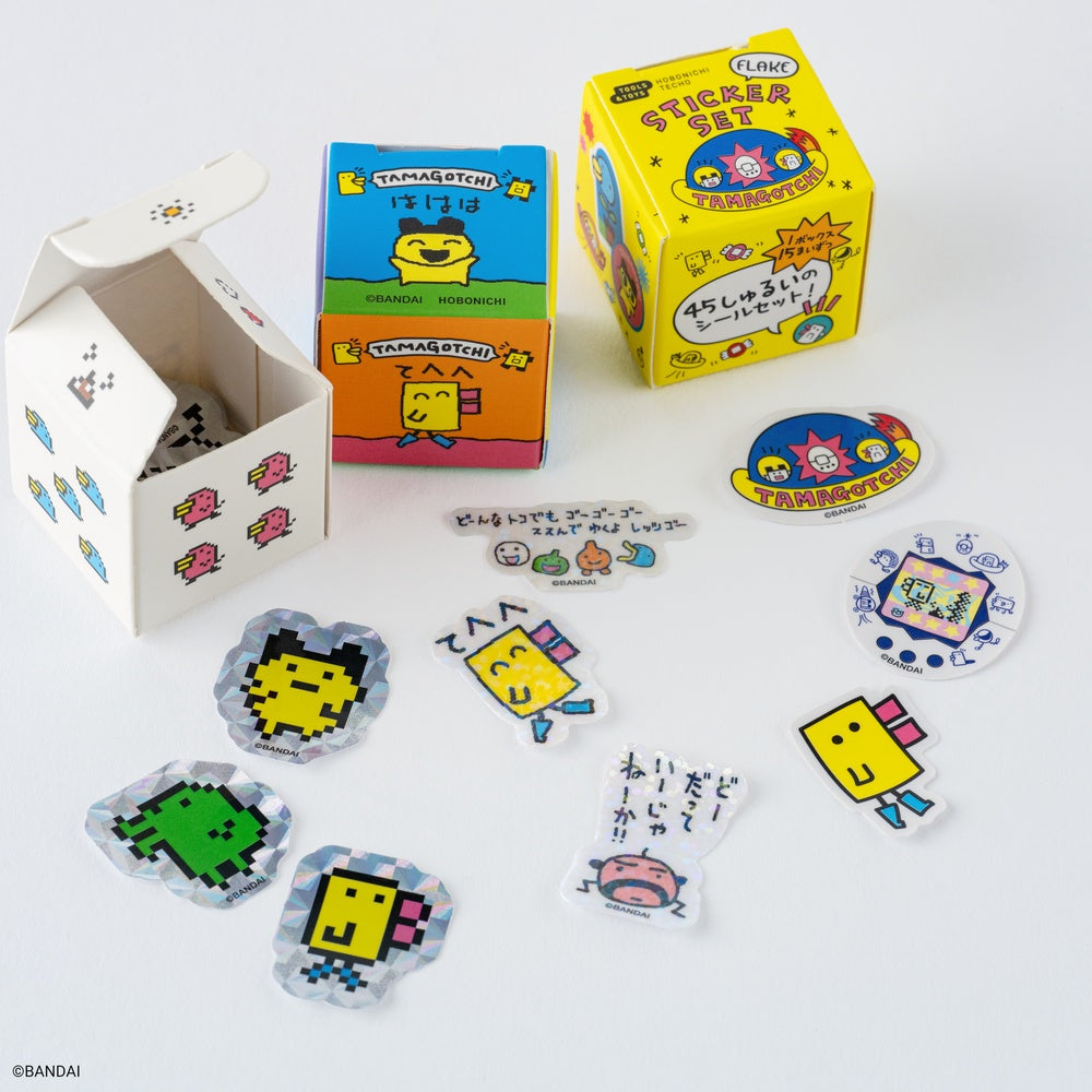 Tamagotchi Flake Stickers 《Set of 3 Boxes》 · Hobonichi