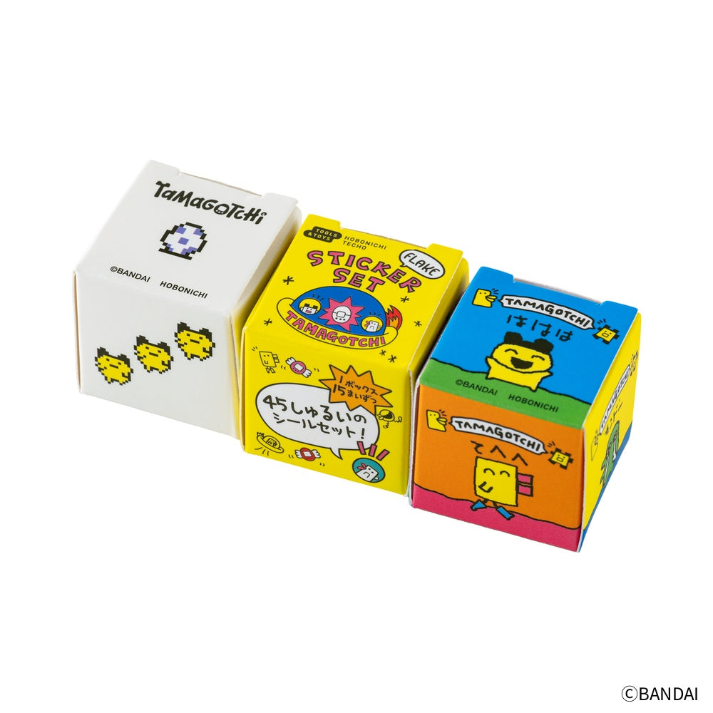 Tamagotchi Flake Stickers 《Set of 3 Boxes》 · Hobonichi