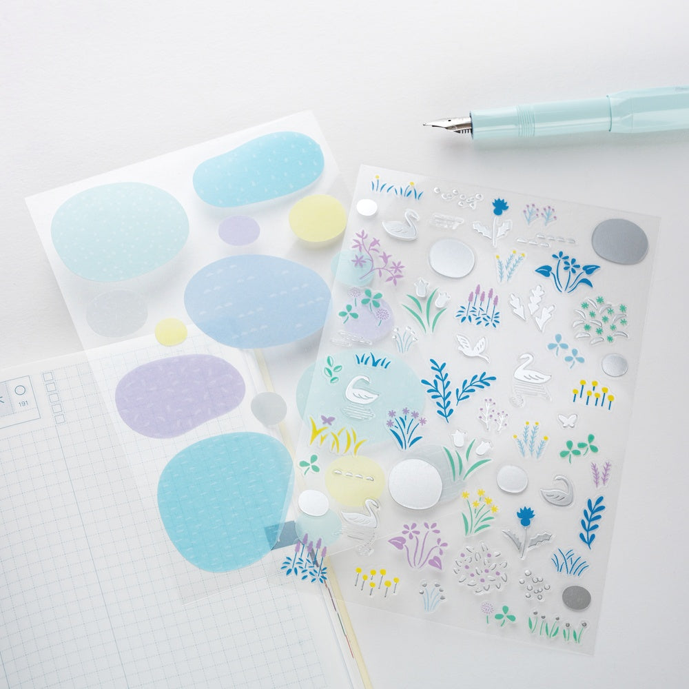 Yuri Sanae: Forest Lake Layering Stickers · Hobonichi