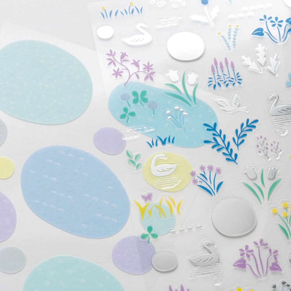 Yuri Sanae: Forest Lake Layering Stickers · Hobonichi