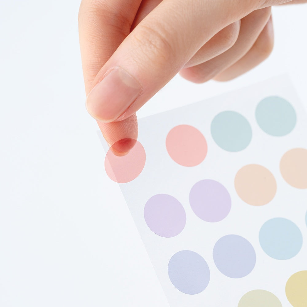 Hobonichi TSUKI no IRO: Transparent Dot Stickers
