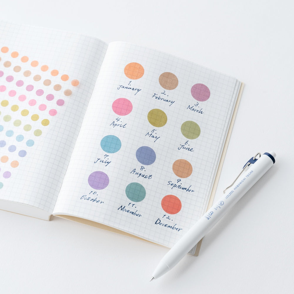Hobonichi TSUKI no IRO: Transparent Dot Stickers