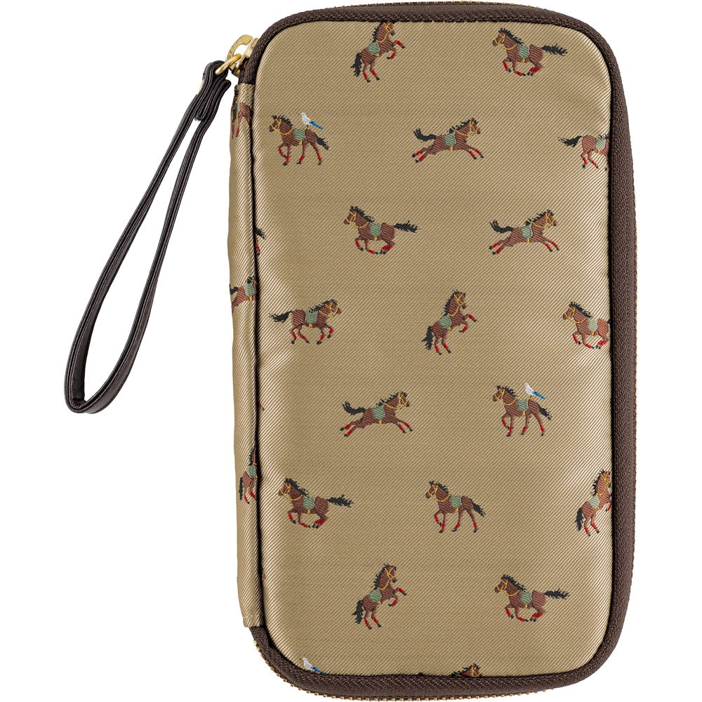 Bow & Tie: Galloping Horses Small Drawer Pouch · Hobonichi