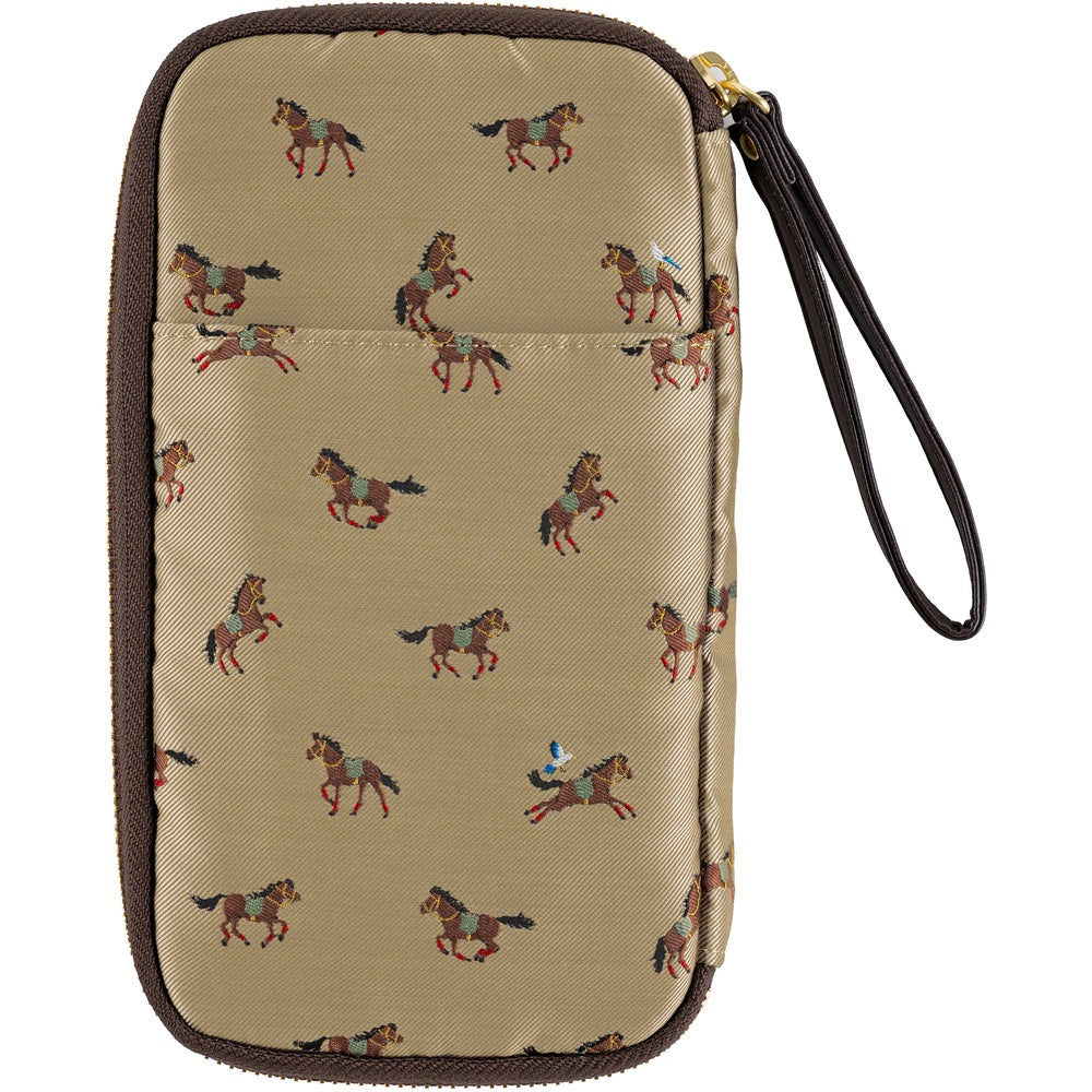 Bow & Tie: Galloping Horses Small Drawer Pouch · Hobonichi