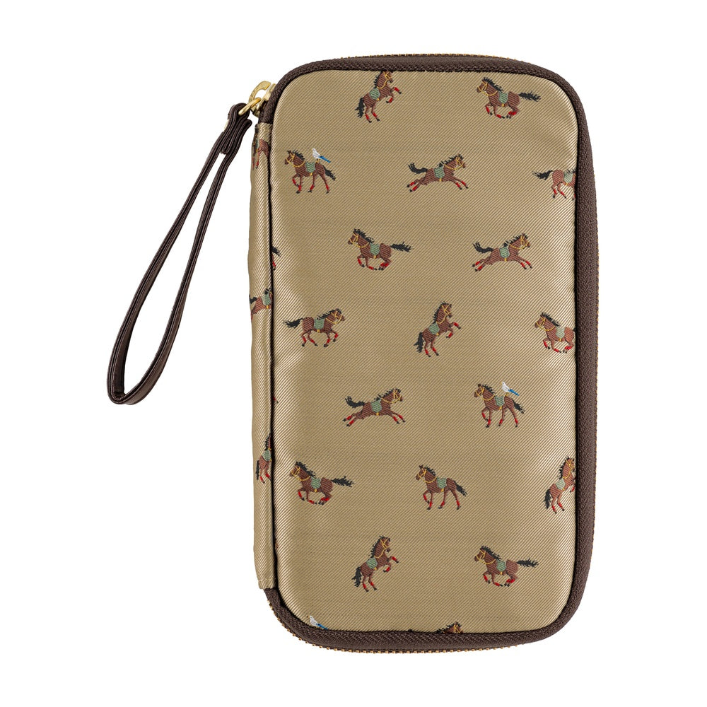 Bow & Tie: Galloping Horses Small Drawer Pouch · Hobonichi