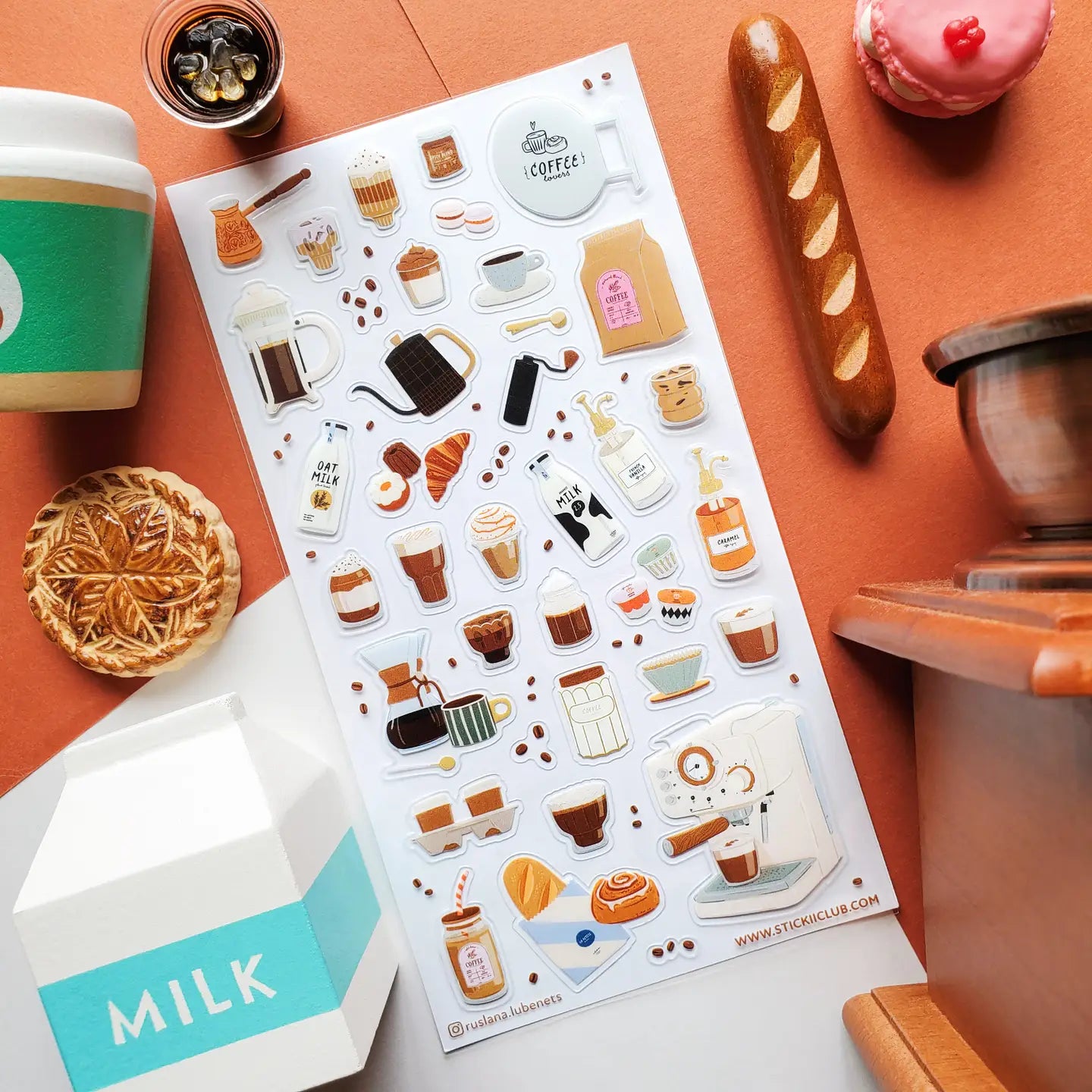 Cafe Vibes Sticker Sheet Sticker Sheet · STICKII