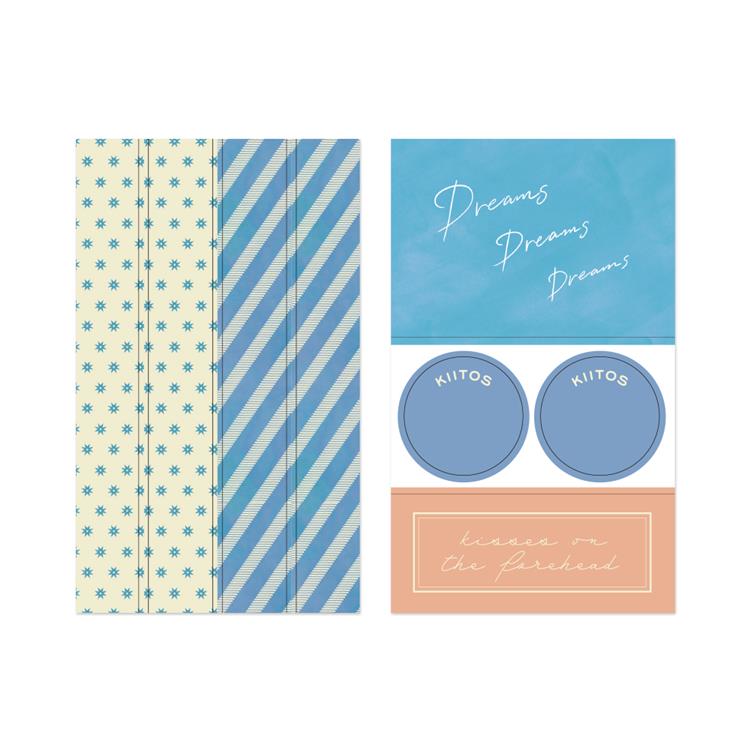 Light Blue Decoration Sticker Set · Midori