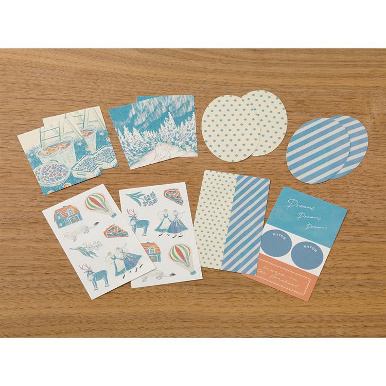 Light Blue Decoration Sticker Set · Midori