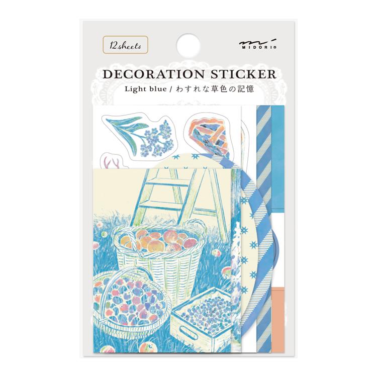 Light Blue Decoration Sticker Set · Midori