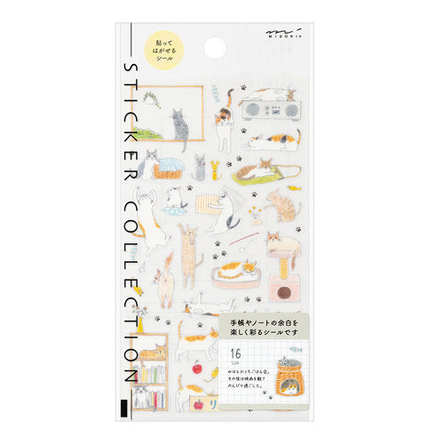 Cat Planner Sticker Sheet · Midori