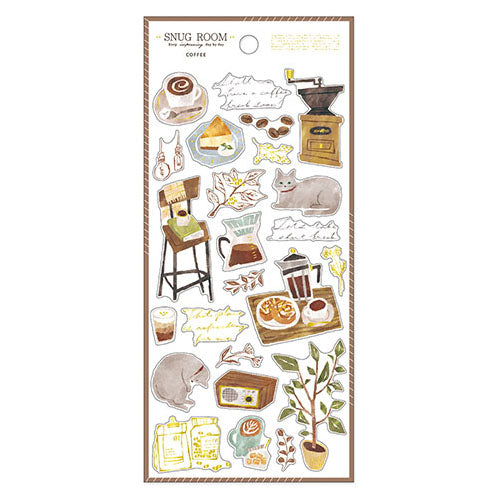 Coffee / Snug Room Series Sticker Sheet · Mind Wave
