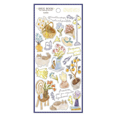 Flower / Snug Room Series Sticker Sheet · Mind Wave