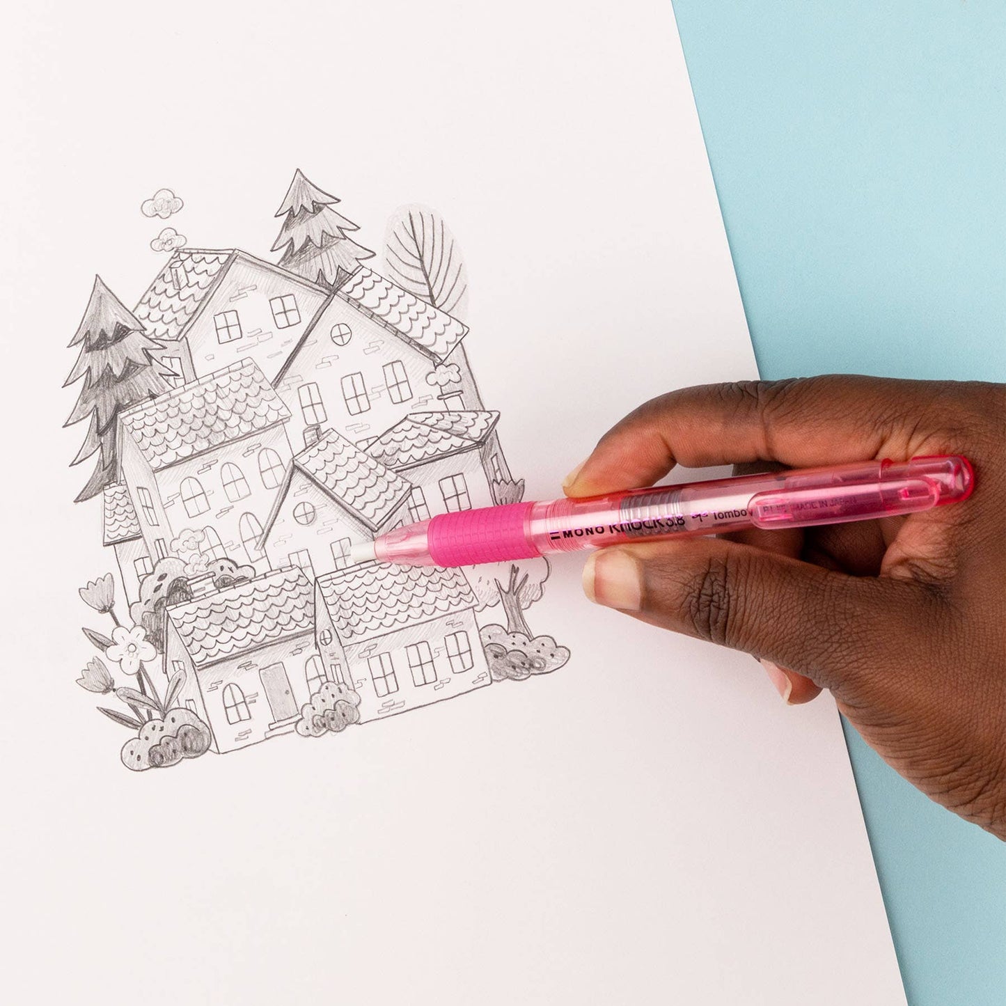 Tombow Mono Pink Knock Eraser