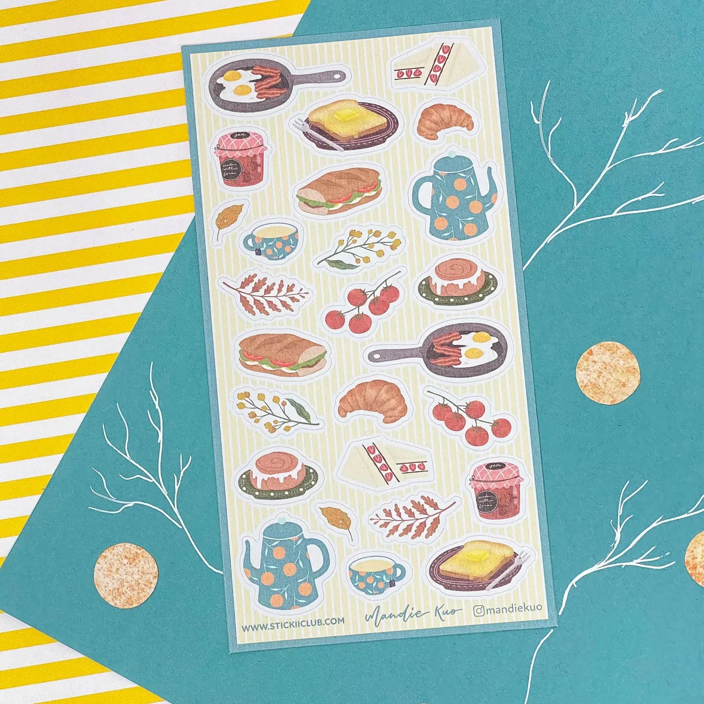 French Country Breakfast Sticker Sheet · STICKII