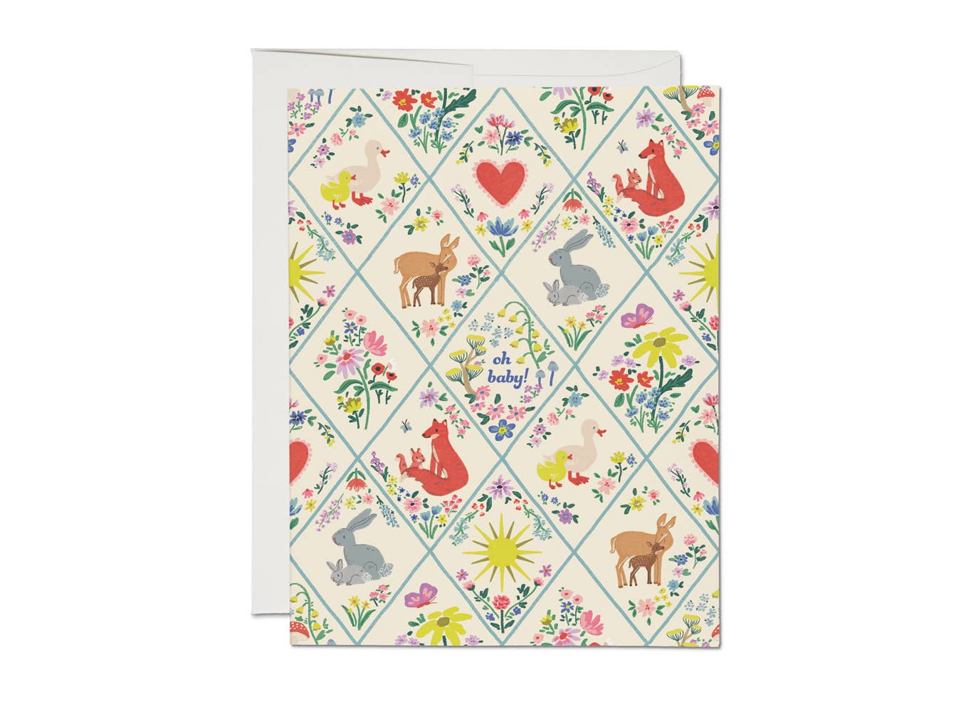 Woodland Critters Baby Card · Red Cap Cards