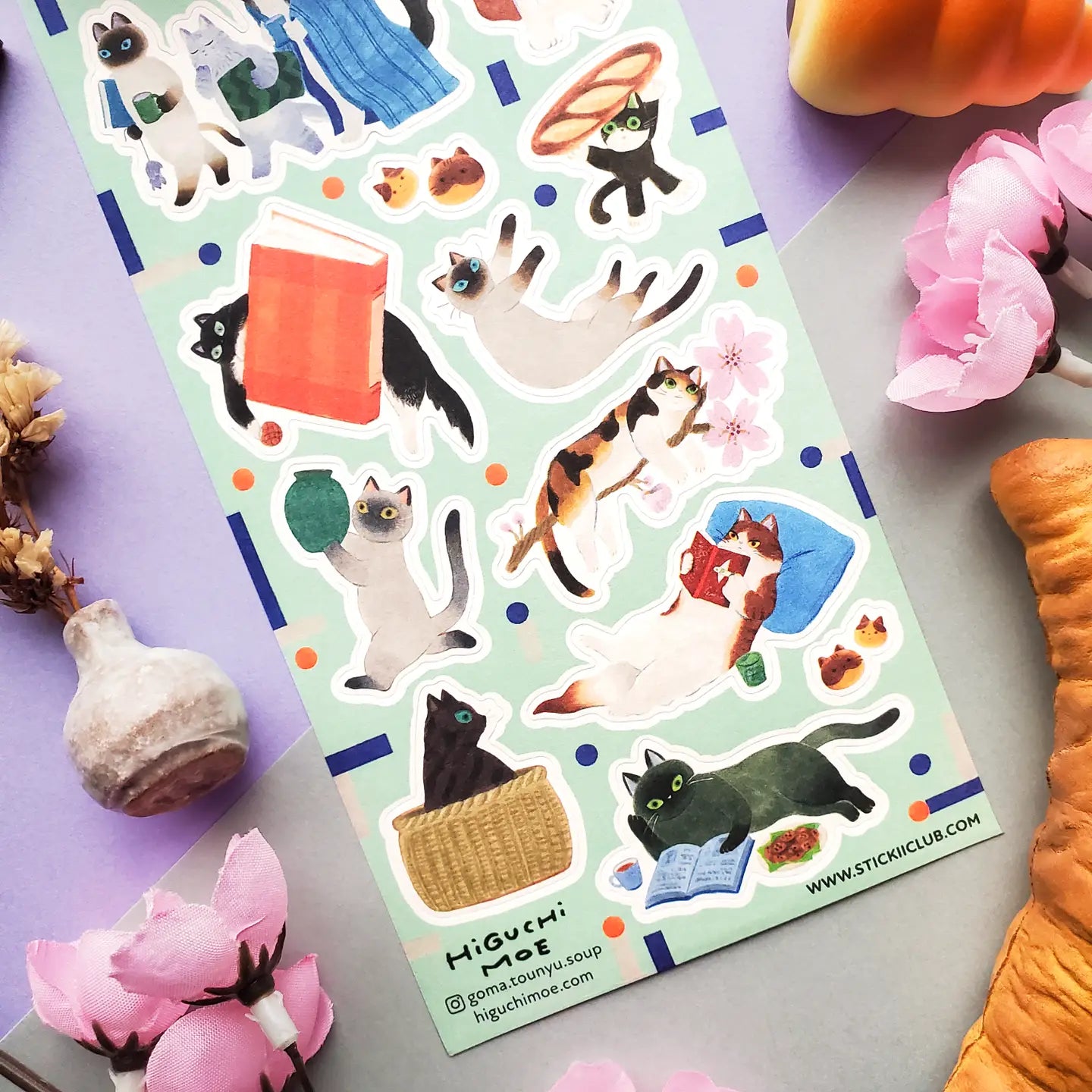 Charming Cats Sticker Sheet · STICKII
