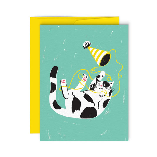 Cat Taquin Greeting Card · Paperole