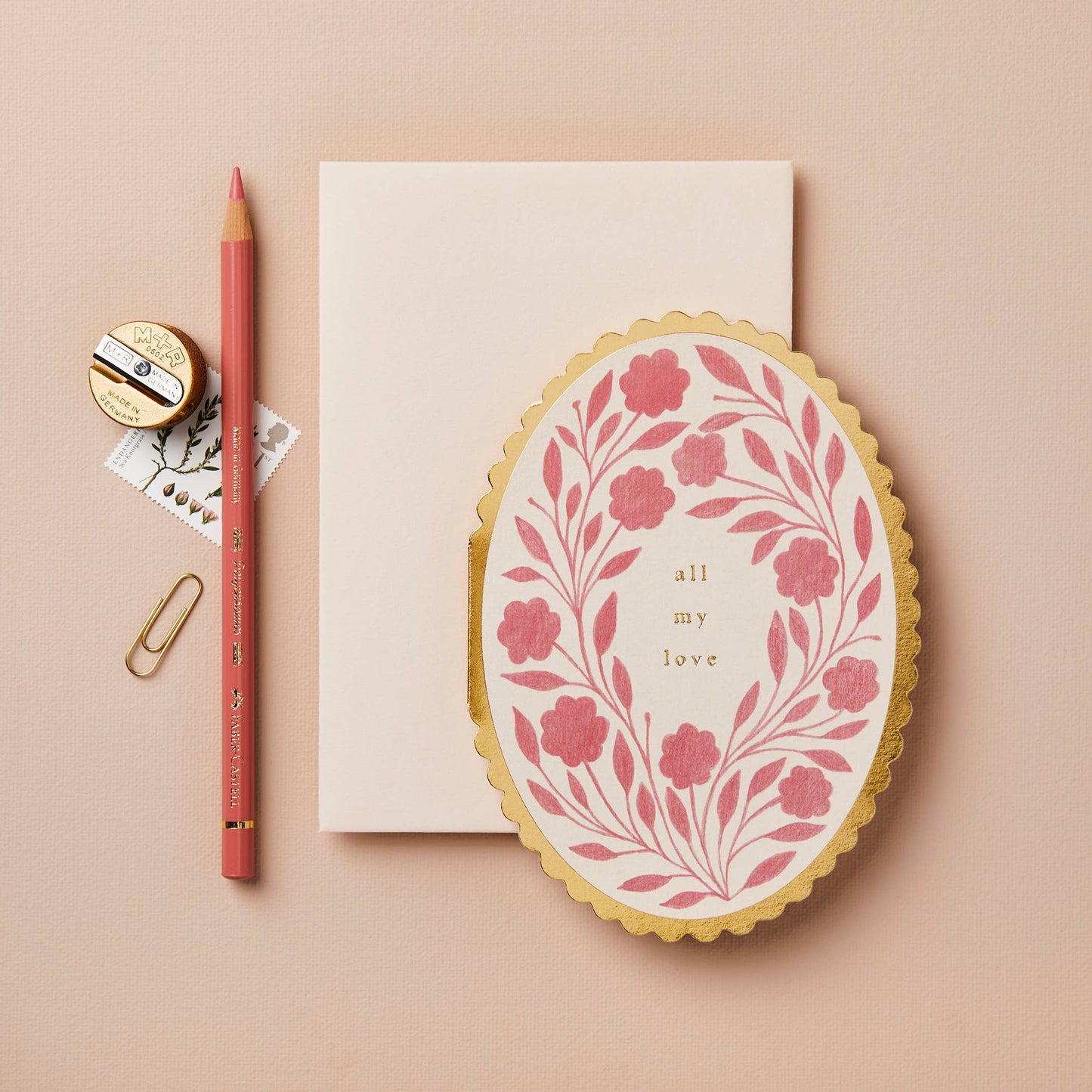 Rose Flora 'All My Love' Card · Wanderlust Paper Co