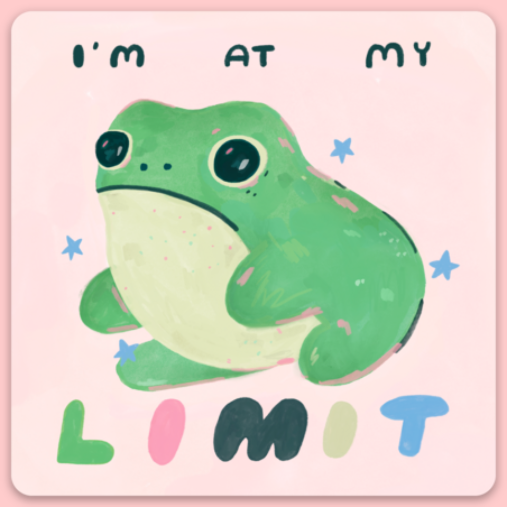 I'm At My Limit Sticker · Tender Ghost