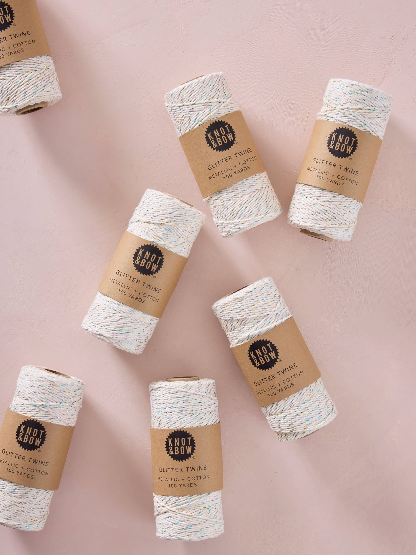 Prism Natural Glitter Twine · Knot & Bow