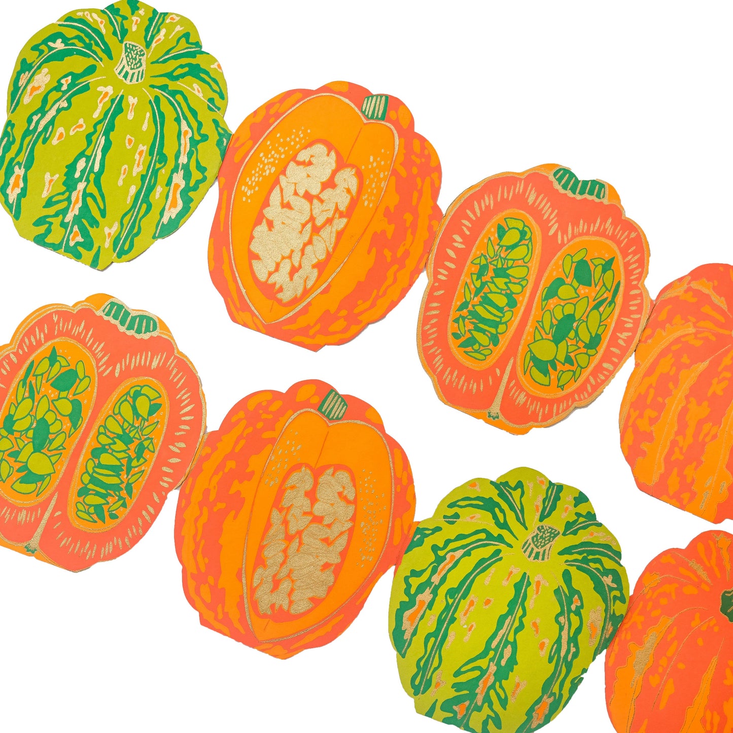 Pumpkins Concertina Garland · East End Press
