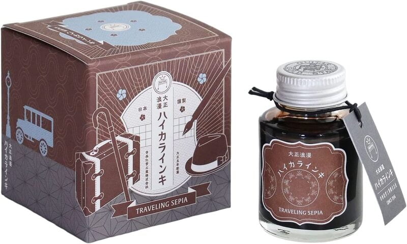 Traveling Sepia / Teranishi Guitar Taisho Roman Haikara Fountain Pen Ink