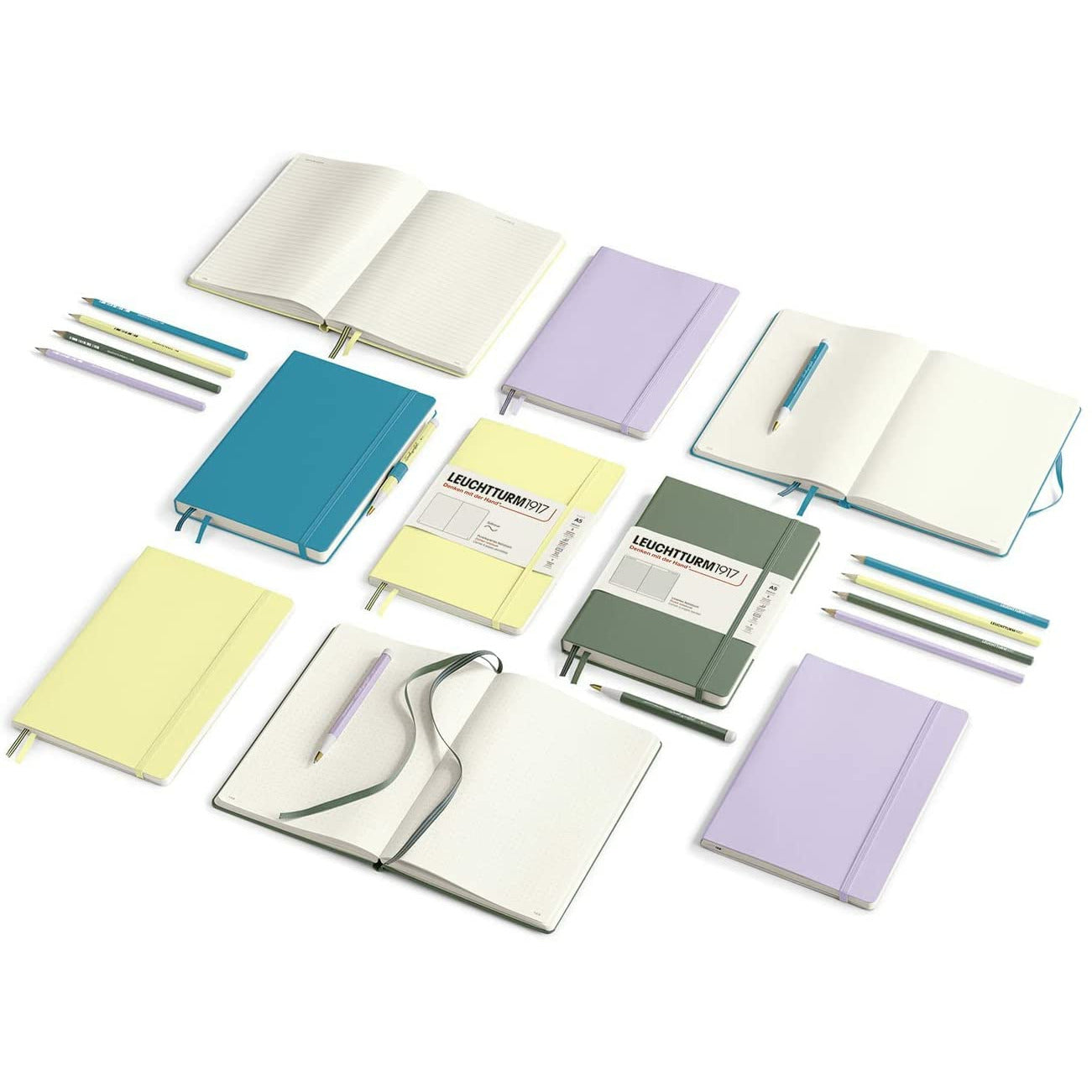 Leuchtturm1917 A5 Ruled Hardcover - Rising Sun
