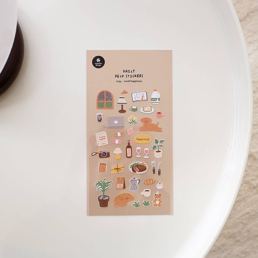 Small Happiness Sticker Sheet · Suatelier Design