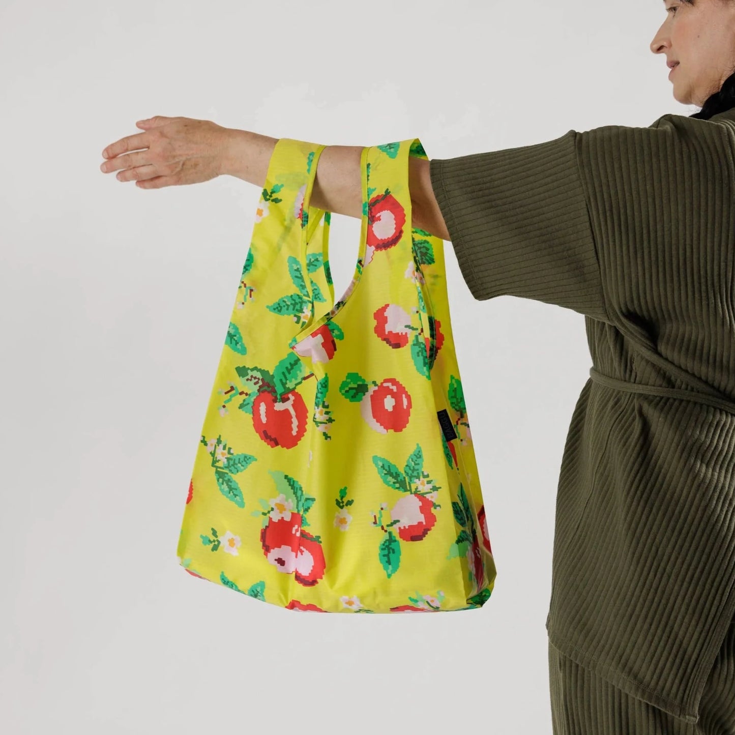 Needlepoint Apple / Standard Baggu