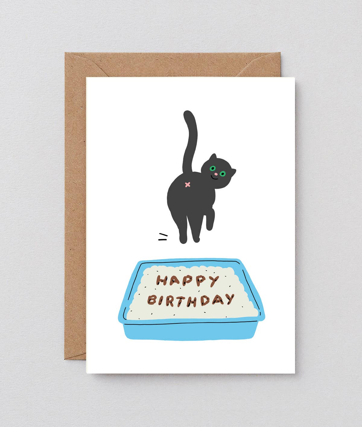 Birthday Cat Poop Card · Wrap