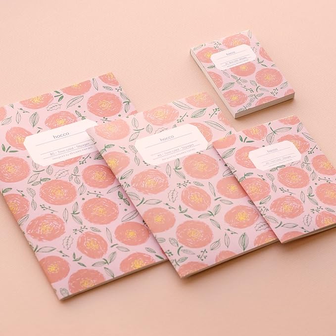 hocco Round Flower Lined Notebooks · Regaro Papiro