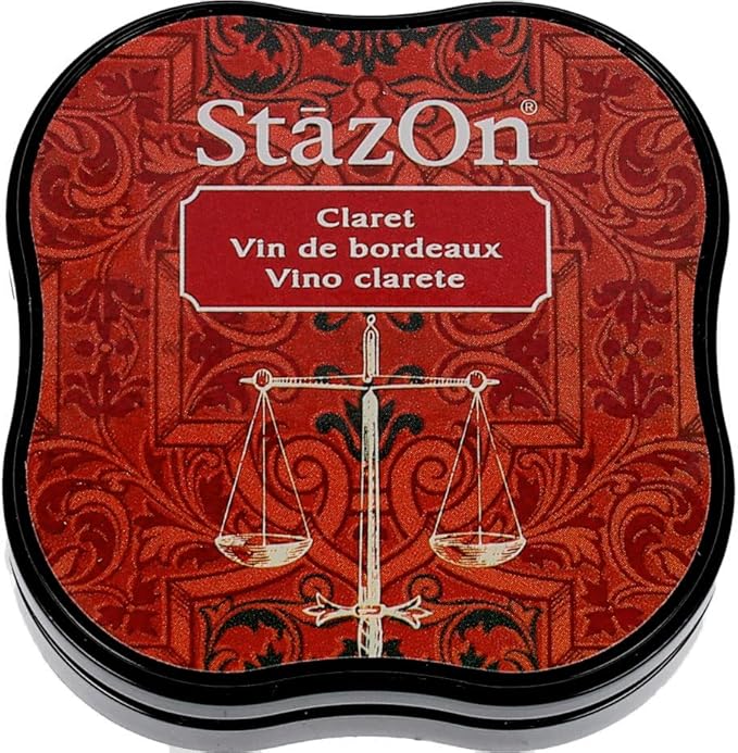 Claret StazOn Midi Ink Pad · Tsukineko