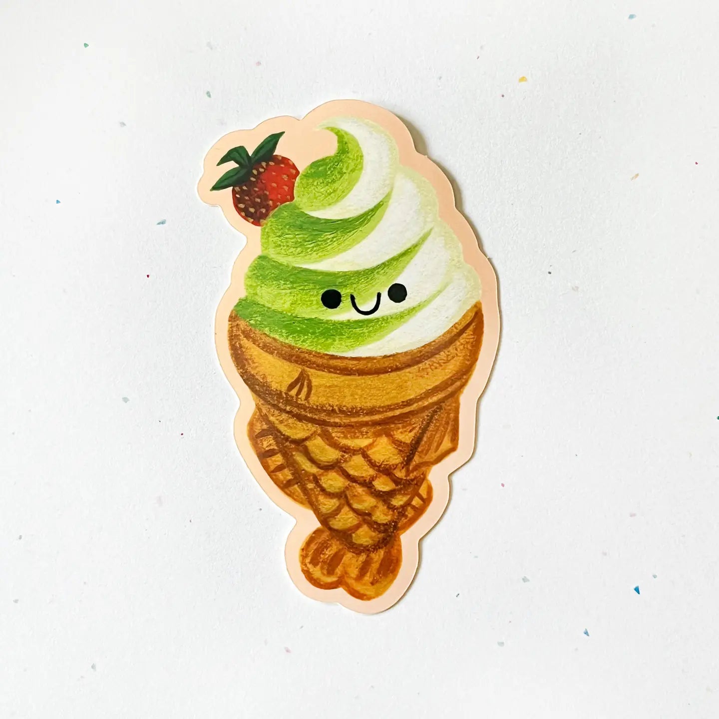 Taiyaki Ice Cream Sticker · Nellie Le