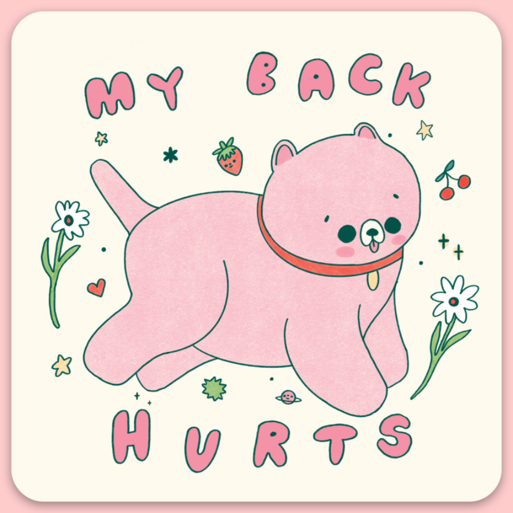 My Back Hurts Sticker · Tender Ghost