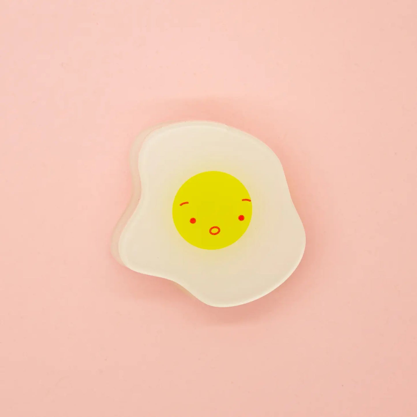 Surprised Egg! Decorative Double-Sided Clear Acrylic Clip