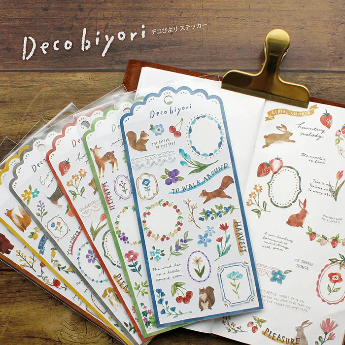 Deer - Deco Biyori Mind Wave Sticker Sheet