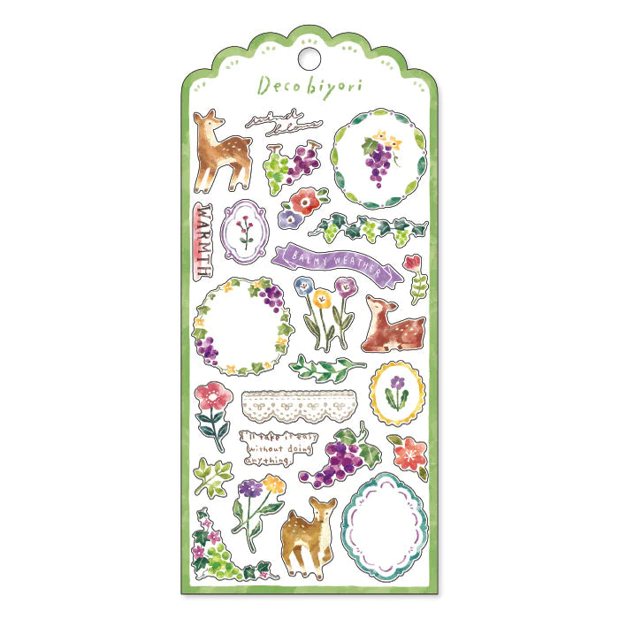 Deer - Deco Biyori Mind Wave Sticker Sheet
