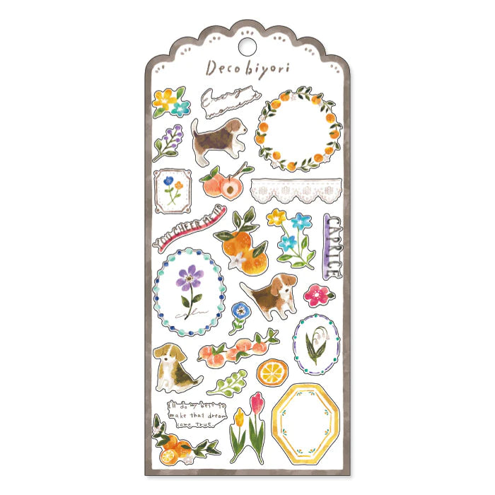 Dog - Deco Biyori Mind Wave Sticker Sheet