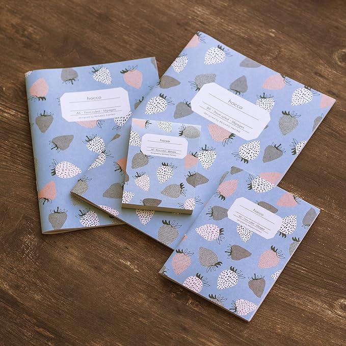 hocco Strawberry Lined Notebooks · Regaro Papiro