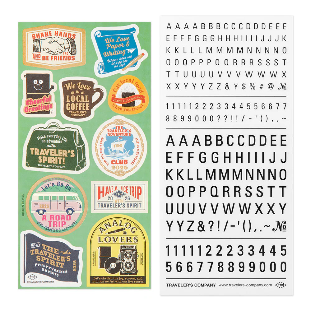 2026 TRAVELER'S Diary Sticker Set