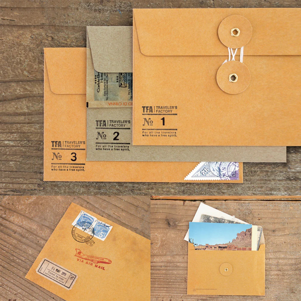 TRC Medium Orange Kraft Envelopes - Set of 8