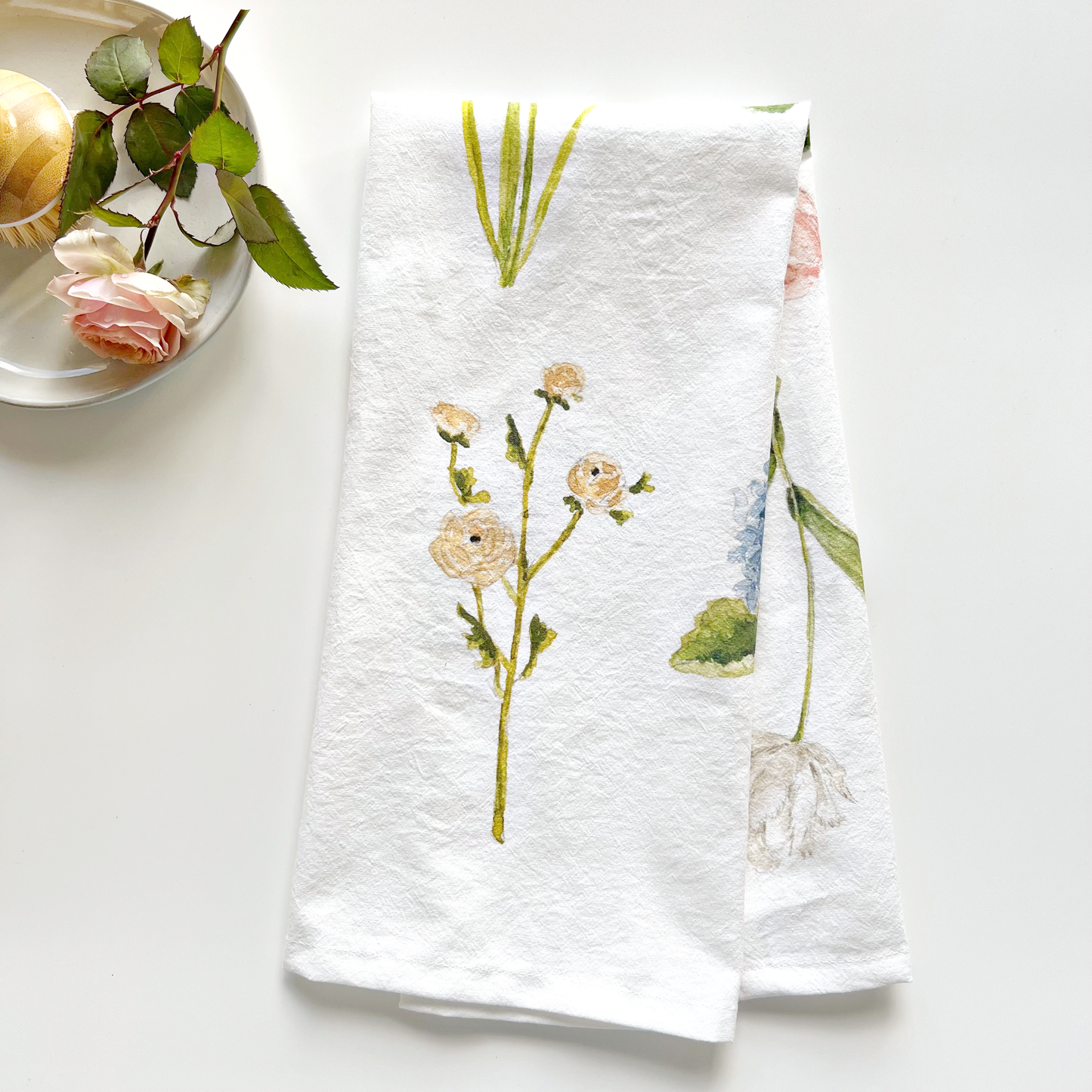 Garden Flowers Tea Towel Baking tea towel · emily lex studio