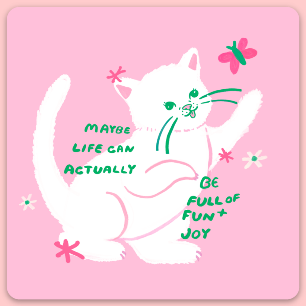 Full of Fun and Joy Sticker · Tender Ghost