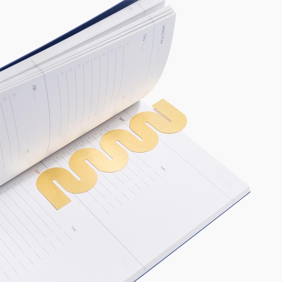Poketo Brass Bookmark - Wave