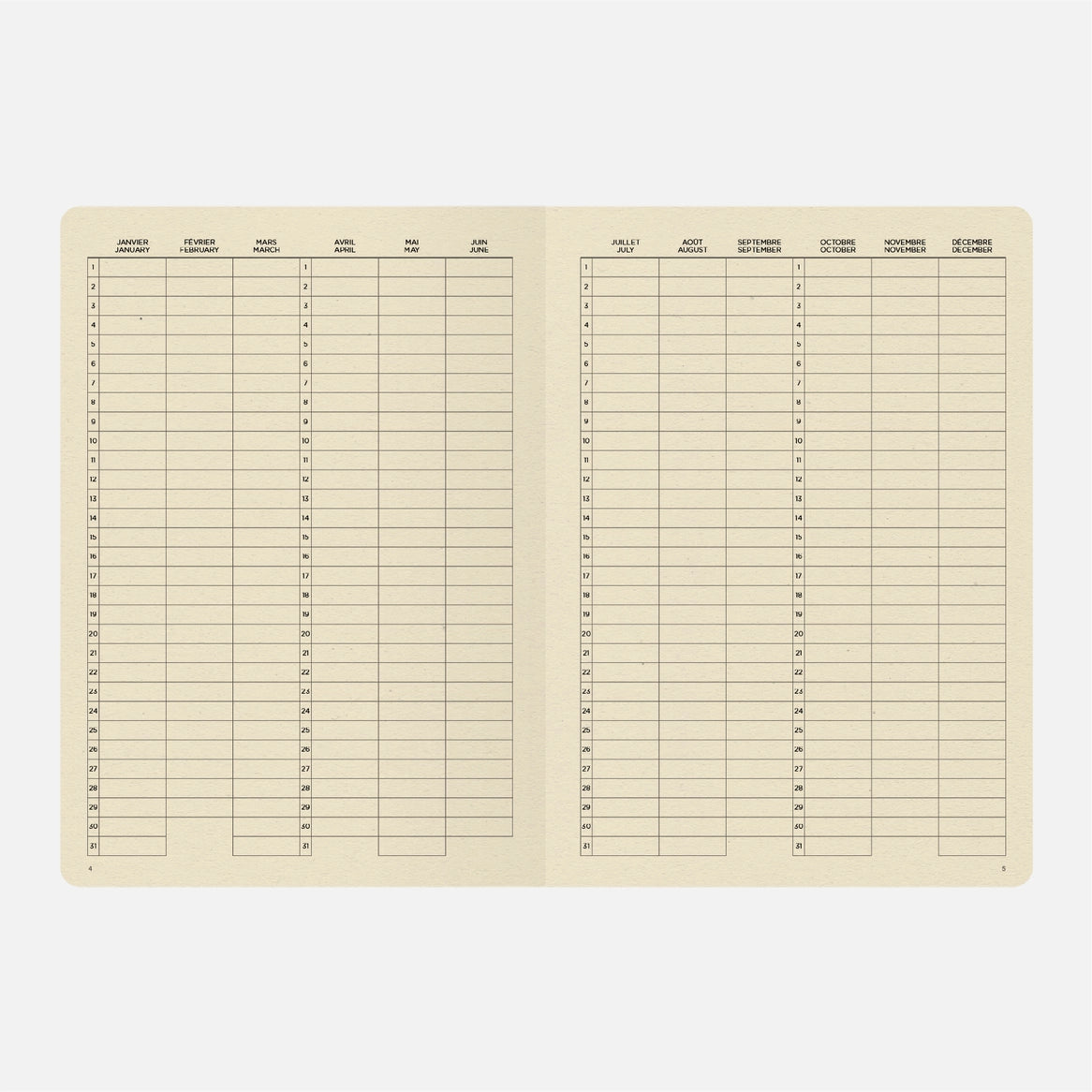 Papier Tigre Notebook A5 - Admin Squared
