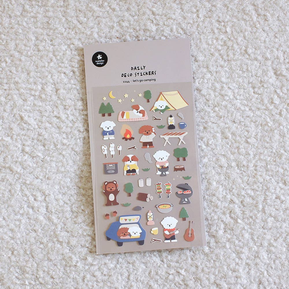 Let's Go Camping Sticker Sheet · Suatelier Design
