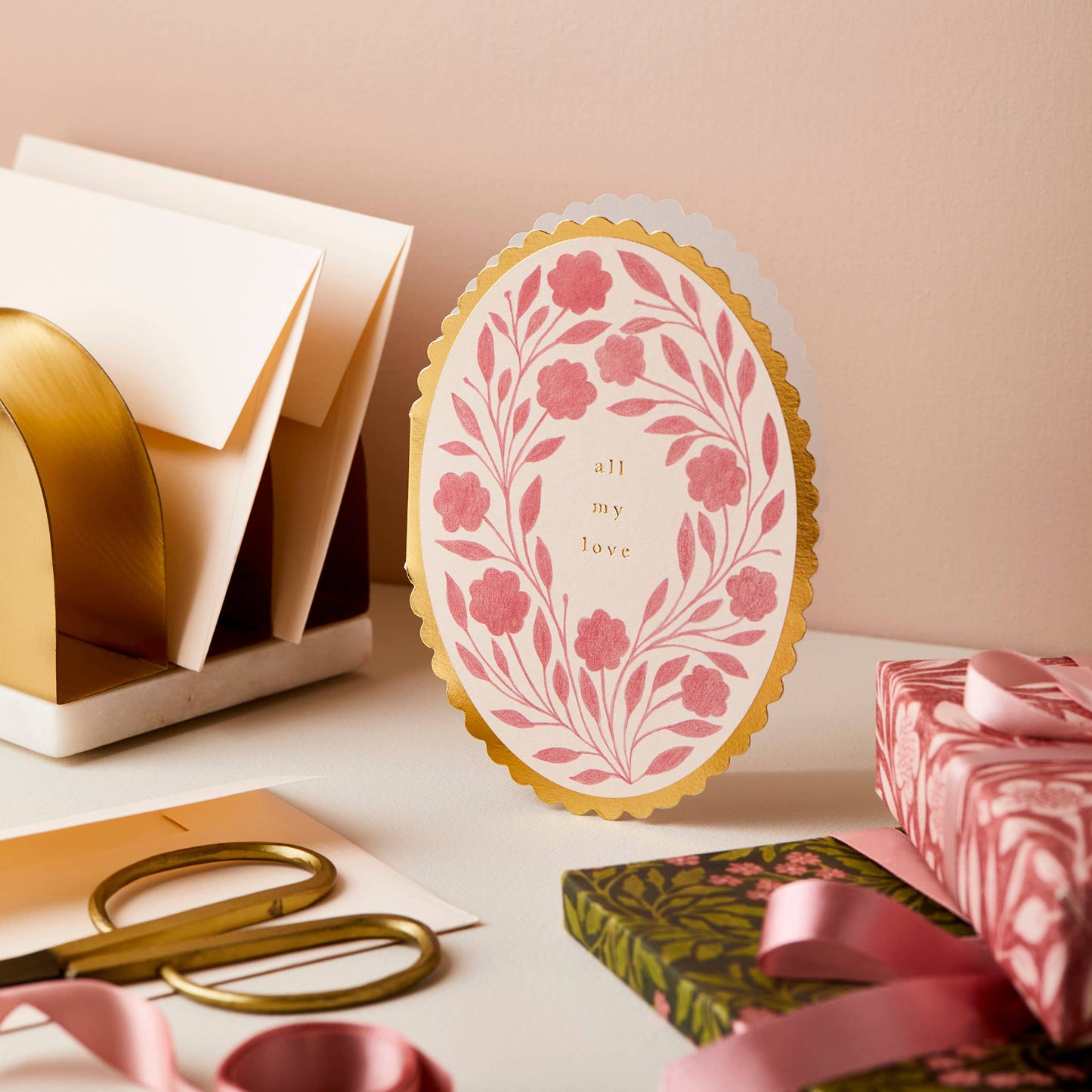 Rose Flora 'All My Love' Card · Wanderlust Paper Co